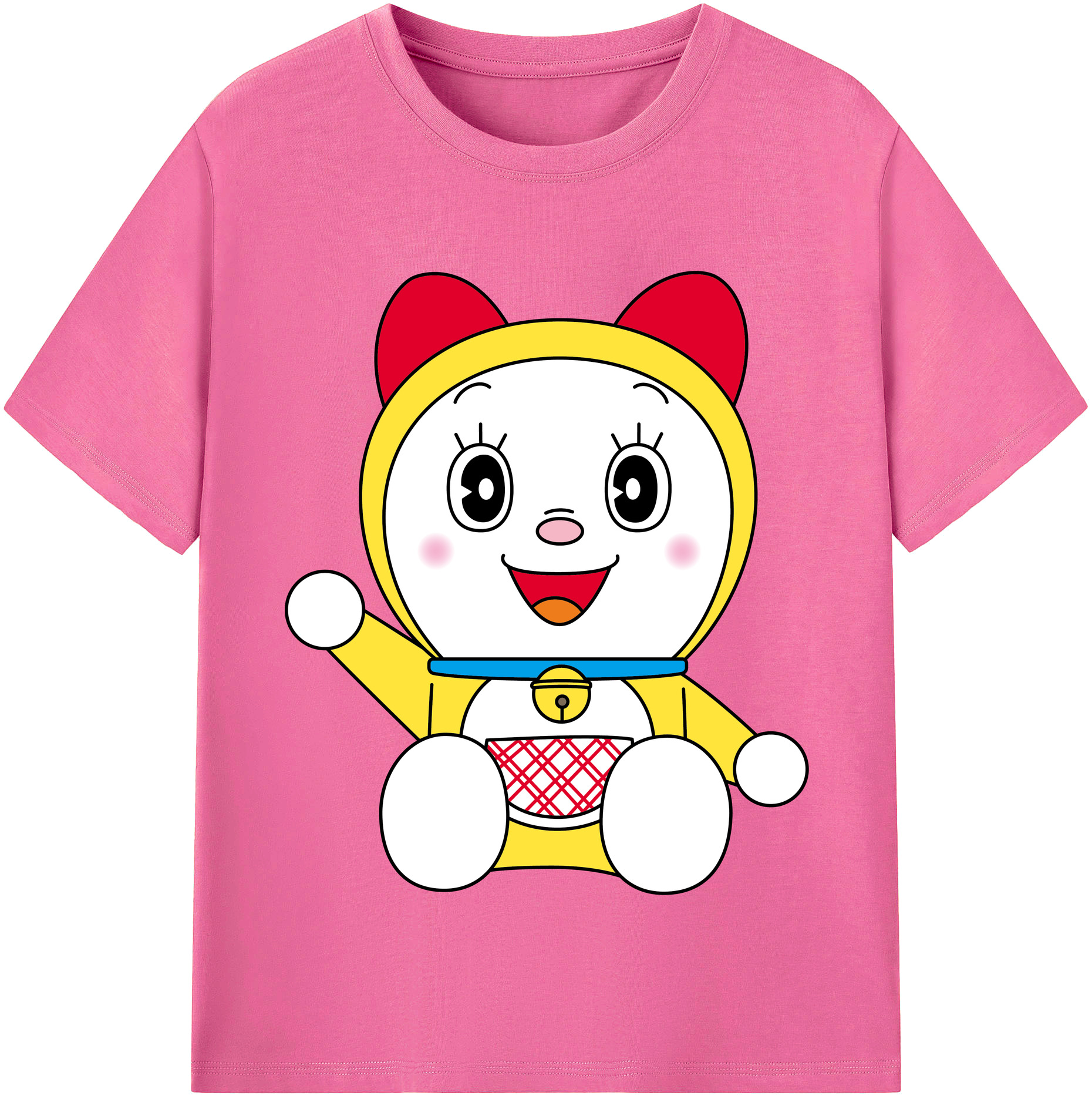（画像用） ドラえもん ドラミ Doraemon Dorami レディースカジュアルプリントTシャツ（綿100％）